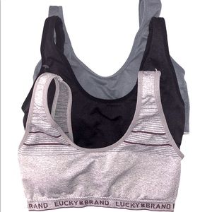NWOT Lucky Brand 3 Pack Sports Bras